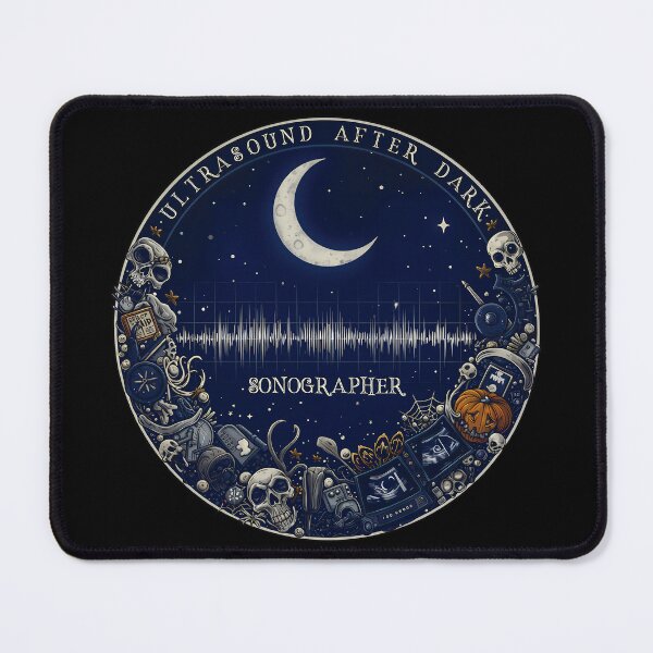 Item preview, Ultrasound After Dark – Halloween Sonographer Moon Design (1) designed and sold by InkoraLab.
