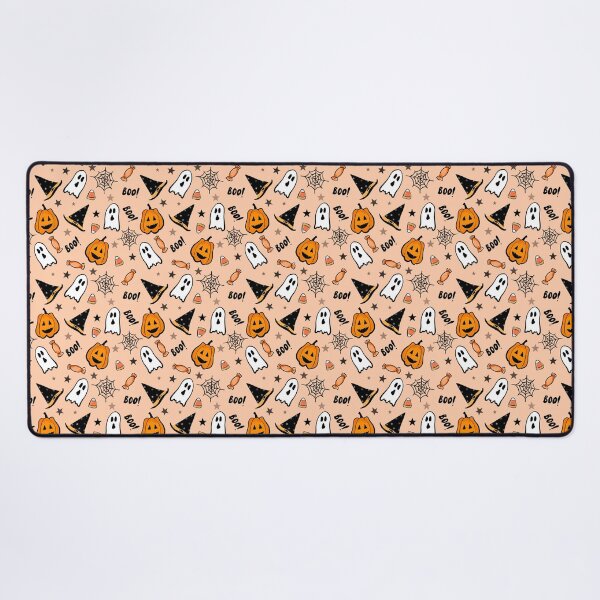 Item preview, Hand Drawn Cute Spooky Halloween Pattern – Pumpkins, Ghosts, Candy & Witch Hats Seamless Design designed and sold by emmacrayon.