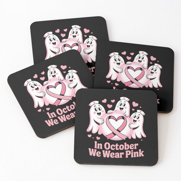 Item preview, in October We Wear Pink Nurse Ghost Halloween 2025 - Perfect Design for Nurses and Breast Cancer Awareness Supporters. designed and sold by ZyziowskyArt.