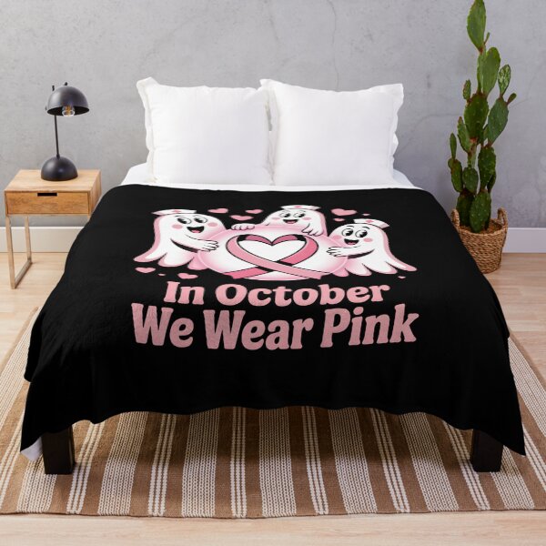 Item preview, in October We Wear Pink Nurse Ghost Halloween 2025 - Perfect Design for Nurses and Breast Cancer Awareness Supporters. designed and sold by ZyziowskyArt.