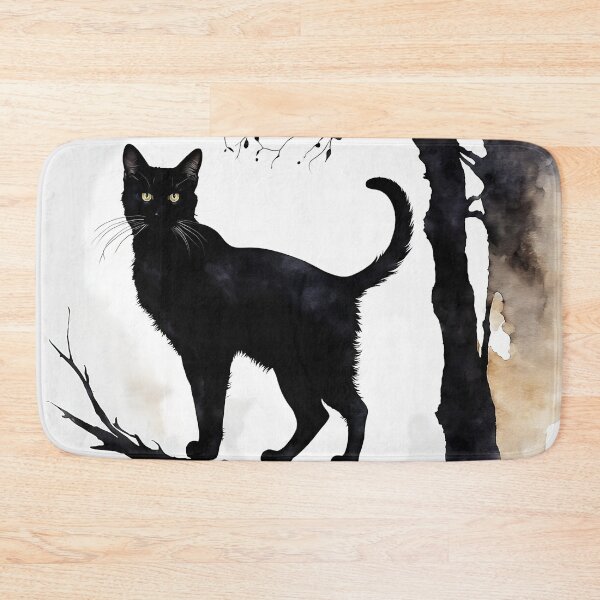 Item preview, Vintage Cat Art: Black Cat Watercolor Painting | Noir Cat Art | Gothic Art | Cat Art | Cat Watercolor Painting designed and sold by UnhingedBird.