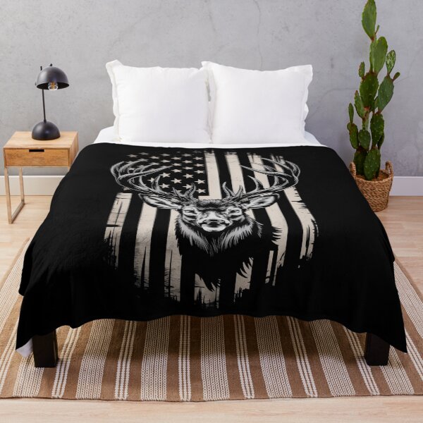 Item preview, Deer Hunting USA Flag American designed and sold by papertaless.