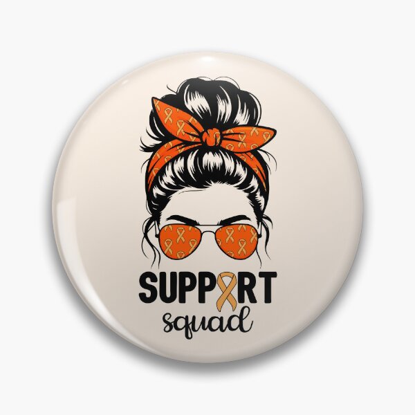 Artikelvorschau, Leukämie-Krebs-Bewusstsein - Support Squad Messy Bun I entworfen und verkauft von Lemon Pepper.