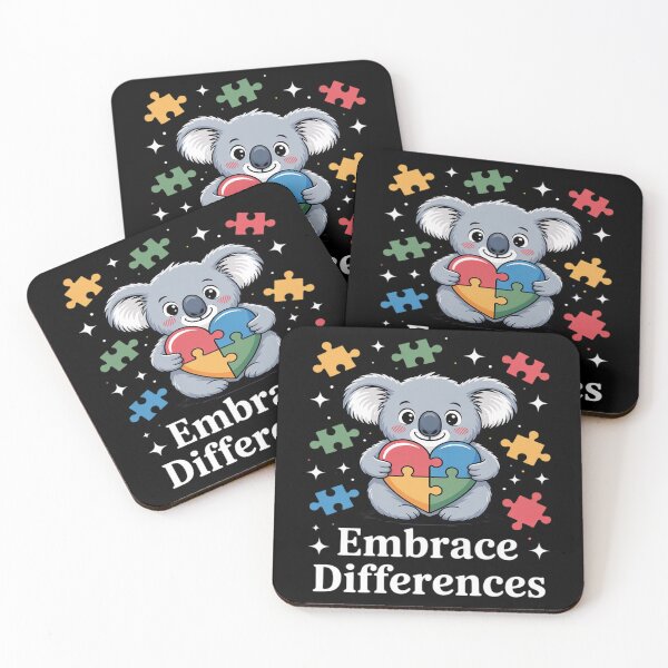 Item preview, Embrace Differences Puzzle Heart Koala Autism Awareness designed and sold by Formatage.