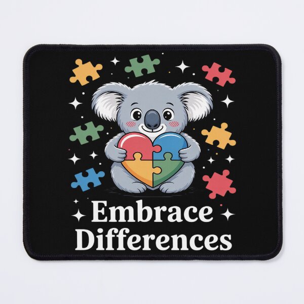 Item preview, Embrace Differences Puzzle Heart Koala Autism Awareness designed and sold by Formatage.