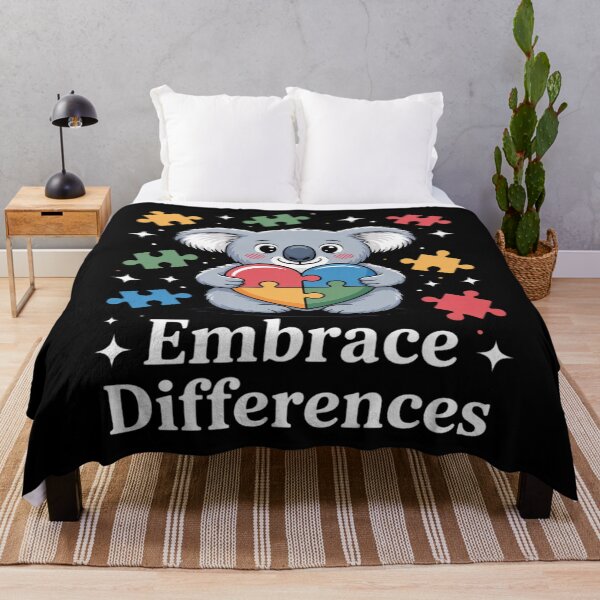 Item preview, Embrace Differences Puzzle Heart Koala Autism Awareness designed and sold by Formatage.