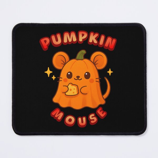 Item preview, Halloween pumpkin mouse - kawaii still designed and sold by NANIDESIGNKreat.