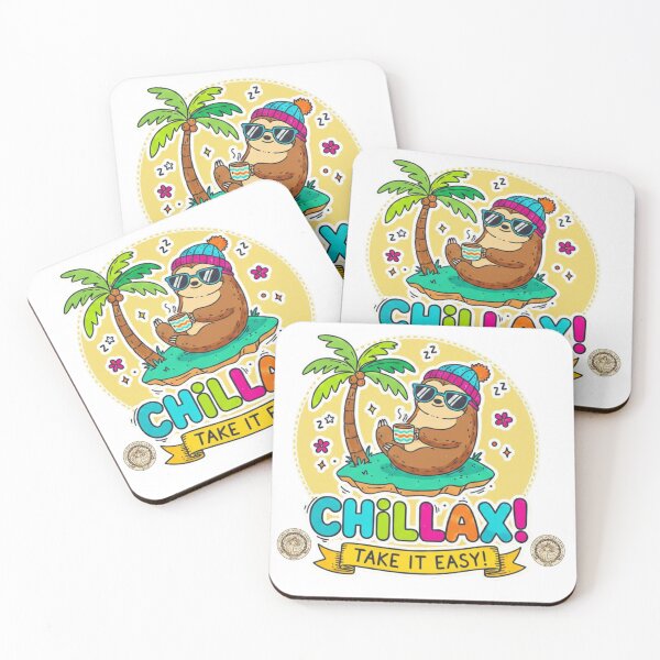 Item preview, Chillax – Relax and Take It Easy Cute Sloth designed and sold by House of Angel Jams.