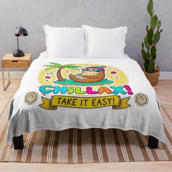 Item preview, Chillax – Relax and Take It Easy Cute Sloth designed and sold by House of Angel Jams.