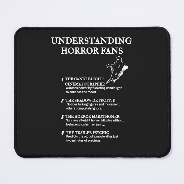 Item preview, Understanding Horror Fans – For Obsessed Movie Buffs – Black designed and sold by PsyFlow35.