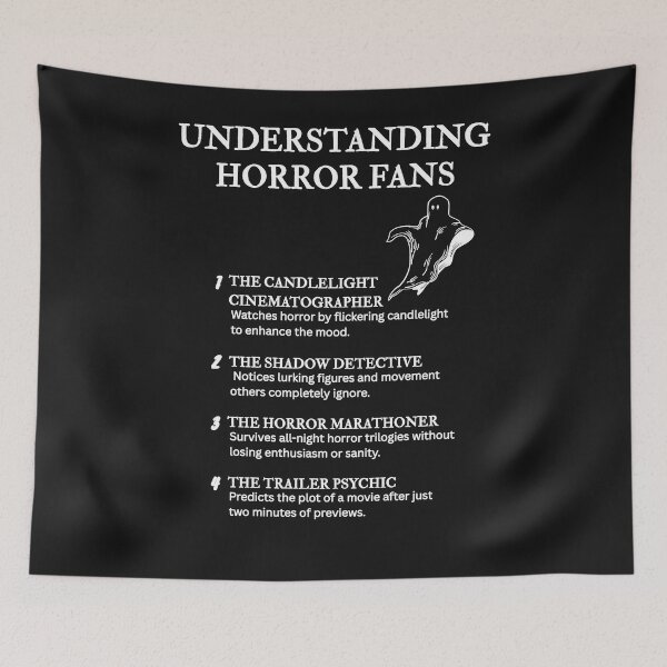Item preview, Understanding Horror Fans – For Obsessed Movie Buffs – Black designed and sold by PsyFlow35.