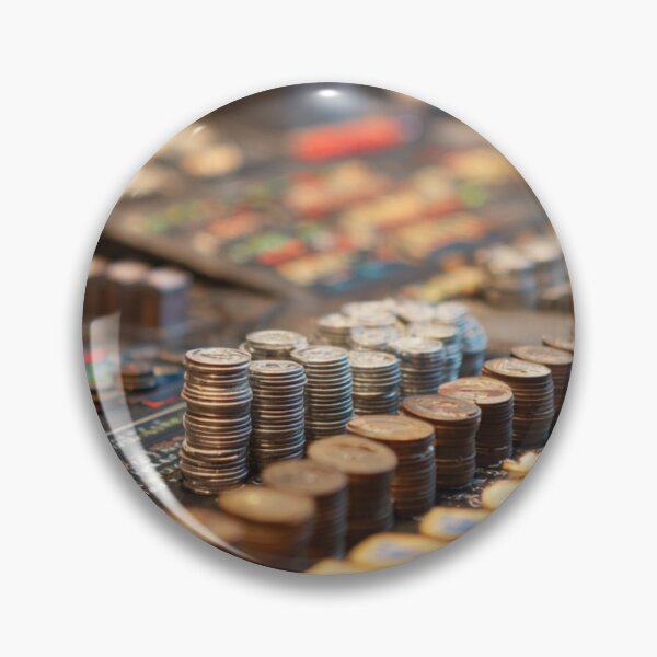 Item preview, Stacks of Coins and Colorful Tokens – Abstract Finance and Strategy Concept designed and sold by mliotard.