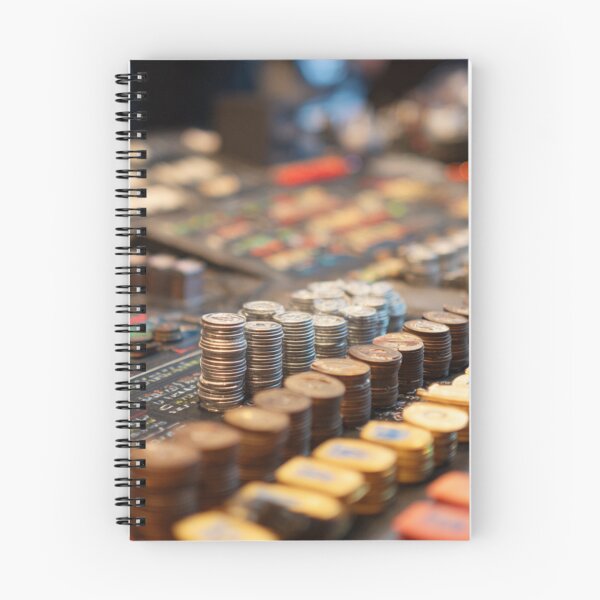 Item preview, Stacks of Coins and Colorful Tokens – Abstract Finance and Strategy Concept designed and sold by mliotard.