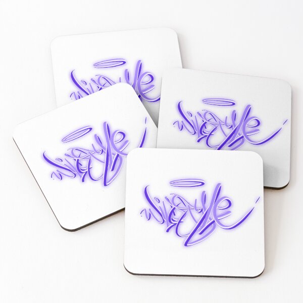 Item preview, Neon Purple Abstract Wildstyle Tag with Halo designed and sold by Smurfie One1.