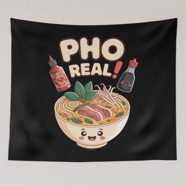 Item preview, Fun Vietnamese Pho Noodle Soup Pun designed and sold by papertaless.