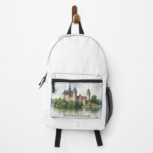 Item preview, Savonlinna Castle on the lake in watercolor designed and sold by StormArte.