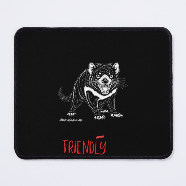 Item preview, What do you Mean? This *is* my Friendly Face | Tasmanian Devil designed and sold by QuirkyGuacamole.