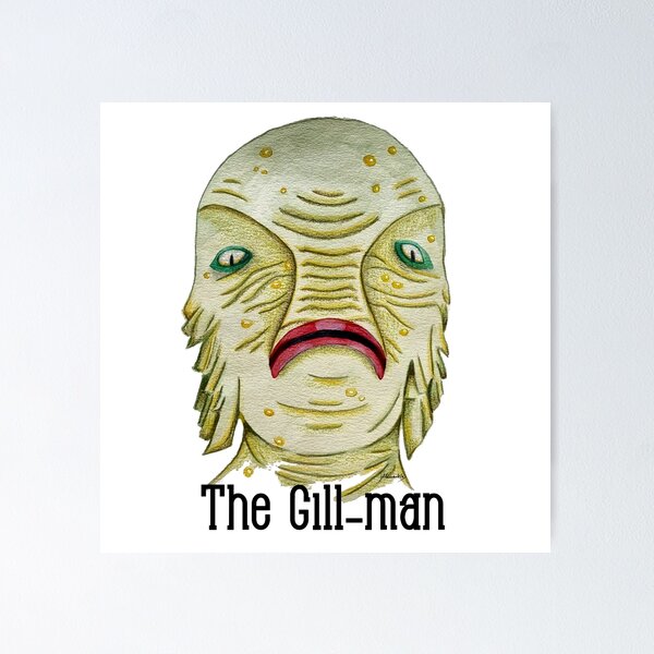 Item preview, Gentle Gill-Man Portrait - Halloween designed and sold by jllmartin.