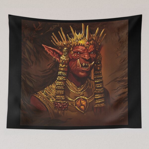 Item preview, King of the Orcs painting designed and sold by Vintage Designs +.