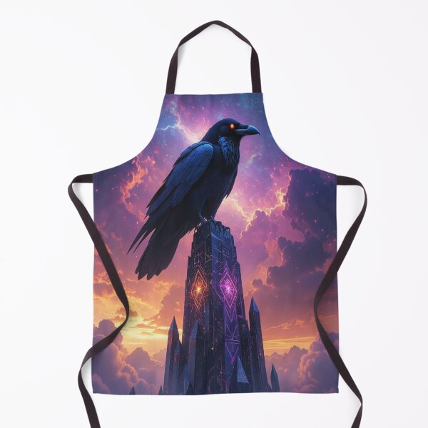 Item preview, Raven Sentinel – Magic, light and cosmic watch over a futuristic world full of symbols designed and sold by FotoworldEdel.