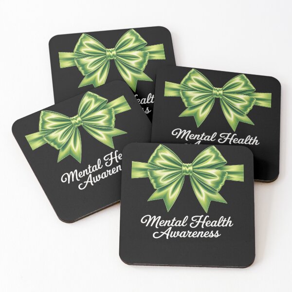 Item preview, Green Mental Health Awareness Coquette Bow Ribbon designed and sold by papertaless.
