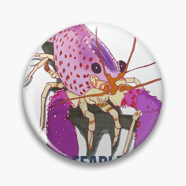 Item preview, Be Fearless, Be Pink — Bold Lobster Illustration for Positive Vibes designed and sold by SugarCore.