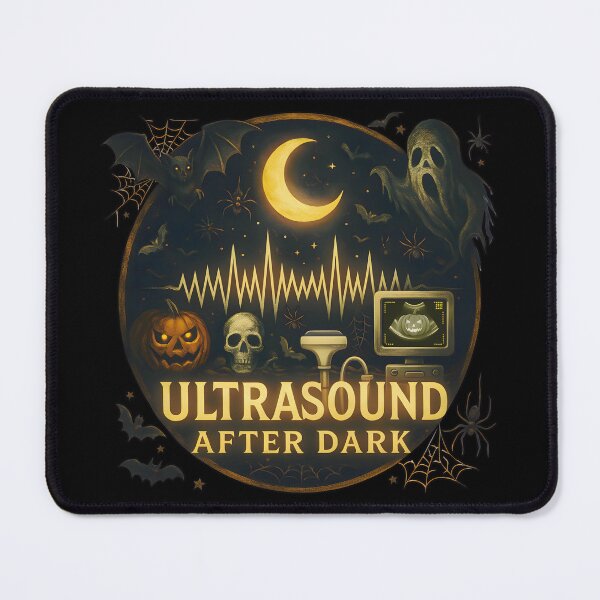 Item preview, Ultrasound After Dark – Halloween Sonographer Moon Design (2) designed and sold by InkoraLab.