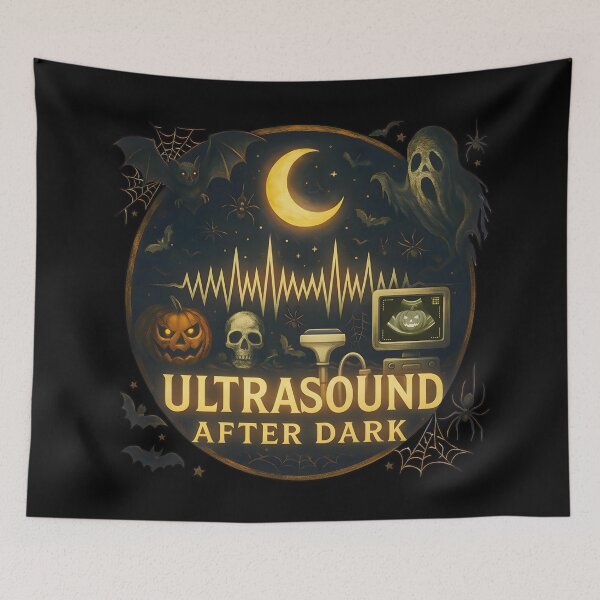 Item preview, Ultrasound After Dark – Halloween Sonographer Moon Design (2) designed and sold by InkoraLab.