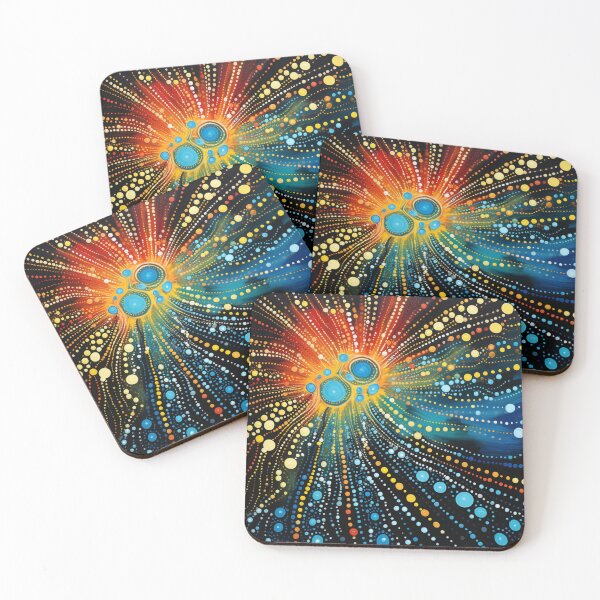Item preview, Aboriginal Inspired Dot Art - Rise From The North designed and sold by GrinGalore.