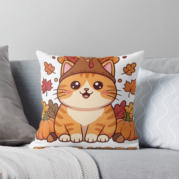 Item preview, Turkey Hat Cat Thanksgiving Feast Mode Cute designed and sold by GizmoDesign.