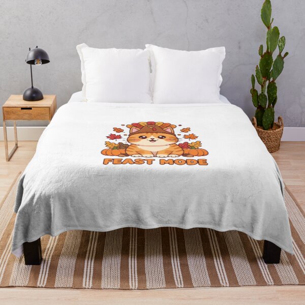 Item preview, Turkey Hat Cat Thanksgiving Feast Mode Cute designed and sold by GizmoDesign.