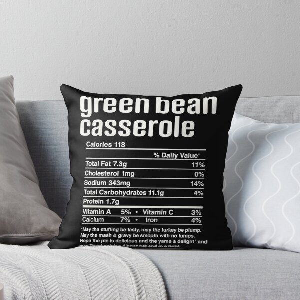 Item preview, Thanksgiving Christmas Green Bean Casserole Nutritional Fact designed and sold by Formatage.