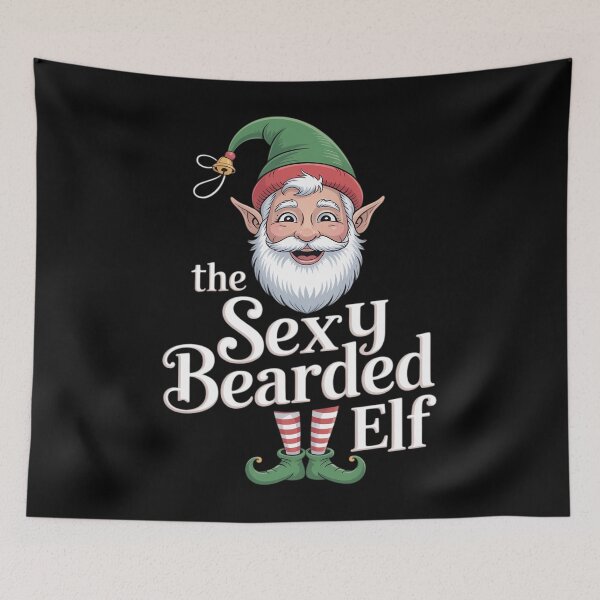 Item preview, The Sexy Bearded Elf Matching Family Christmas Bearded designed and sold by Formatage.