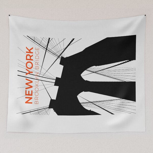 Item preview, New York Brooklyn Bridge Architecture (Minimalist) designed and sold by Rapaz Designs.