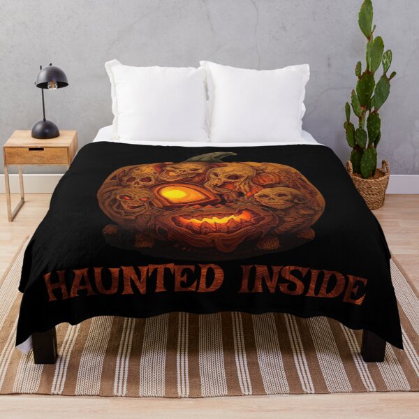 Item preview, Haunted Inside – Possessed Pumpkin Horror Art designed and sold by DreamArtmaStudio.