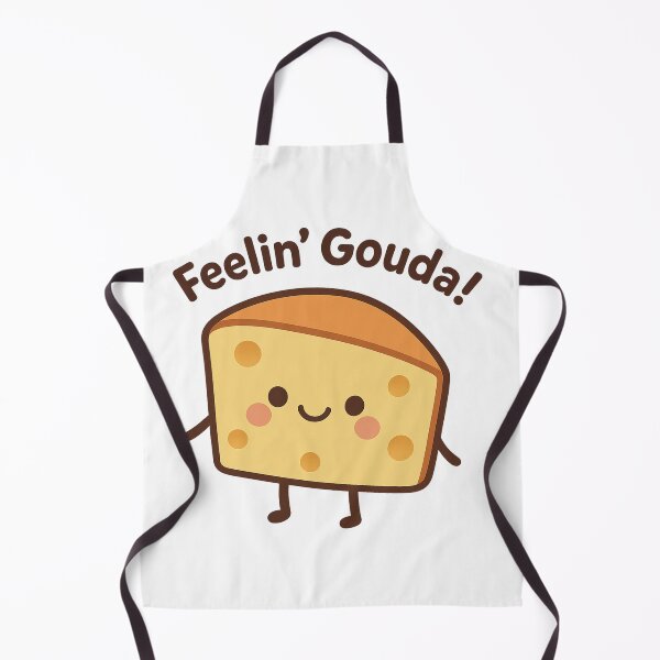 Item preview, Feelin’ Gouda – Cute Kawaii Cheese Slice Pun Design designed and sold by Pokah79.