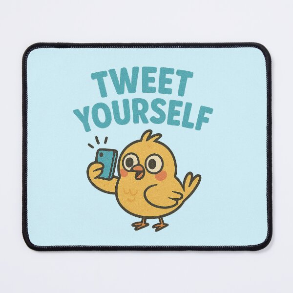 Item preview, Tweet Yourself | Funny Bird Selfie Cartoon designed and sold by Bratak.