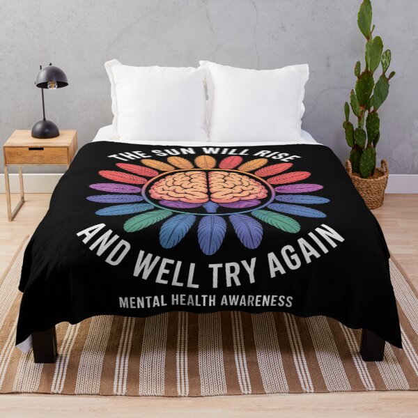 Item preview, The Sun Will Rise We'll try again Mental Health Awareness designed and sold by papertaless.