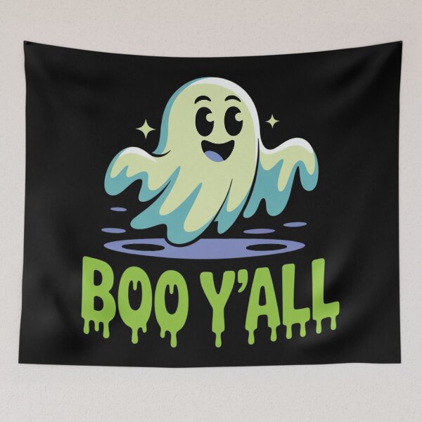 Item preview, Boo Y’all – Friendly Neon Ghost designed and sold by VividTrails.