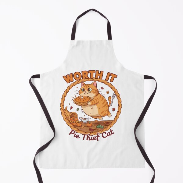 Item preview, Worth It Pie Thief Cat Thanksgiving Humor designed and sold by GizmoDesign.