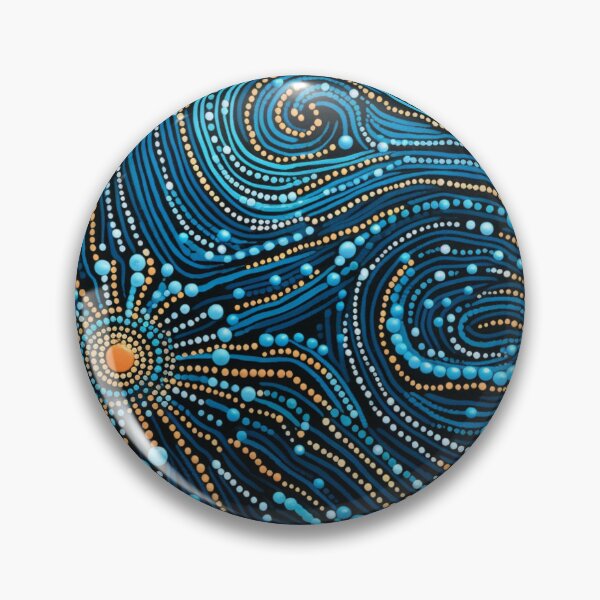 Item preview, Arte de puntos de inspiración aborigen - Oceanario de flores designed and sold by GrinGalore.