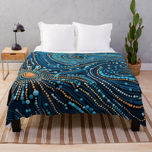 Item preview, Aboriginal Inspired Dot Art - Flower Oceanarium designed and sold by GrinGalore.