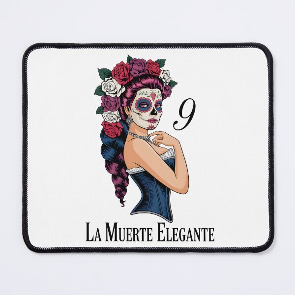Item preview, La Muerte Elegante: Day of the Dead Elegant Sugar Skull Poster designed and sold by FestivityFinds.