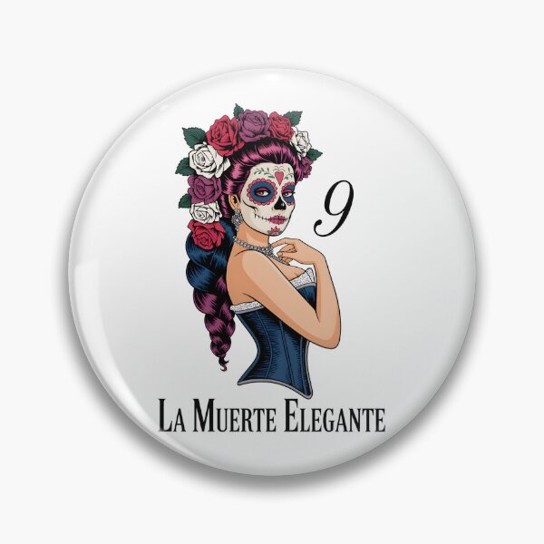 Item preview, La Muerte Elegante: Day of the Dead Elegant Sugar Skull Poster designed and sold by FestivityFinds.