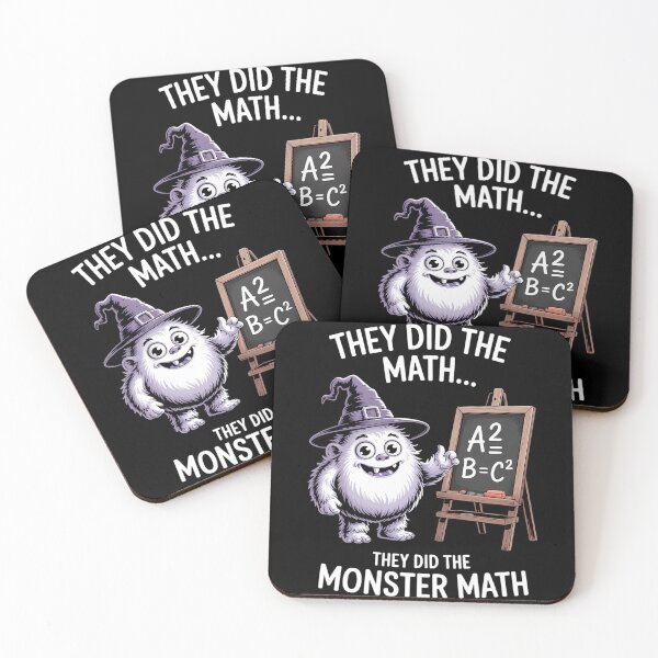 Item preview, They Did The Monster Math Yeti Funny Halloween Teacher designed and sold by papertaless.