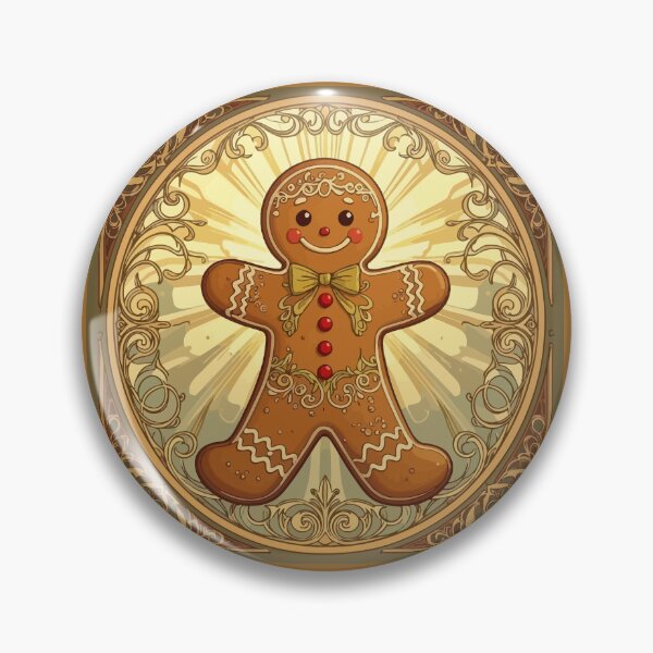 Artikelvorschau, Lebkuchenmann-Kekse im Vintage-Stil für Weihnachten entworfen und verkauft von taiche.