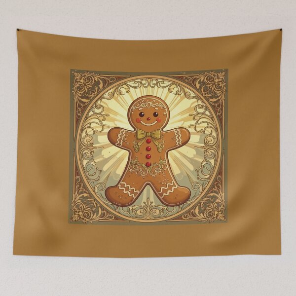 Item preview, Gingerbread Man Cookies Vintage-Style Christmas designed and sold by taiche.