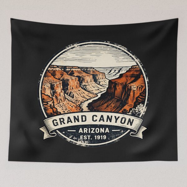 Item preview, Grand Canyon – Arizona Scenic Emblem designed and sold by PostersMode.