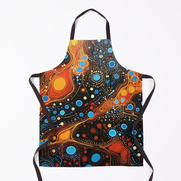 Item preview, Aboriginal Inspired Dot Art - With Lava Veins designed and sold by GrinGalore.