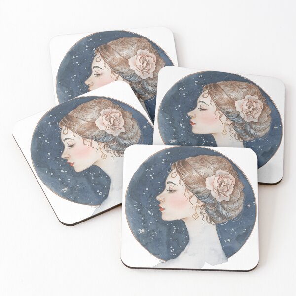 Item preview, Virgo in Blooming Watercolors designed and sold by catcurio.
